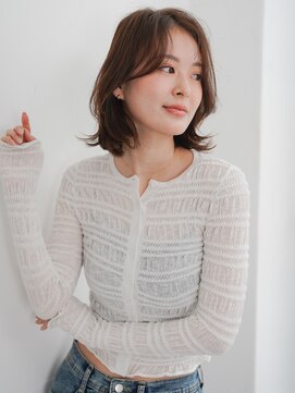 ニューヨークニューヨーク 三宮駅前店(NYNY) ミディアムレイヤー+ブラウンベージュ