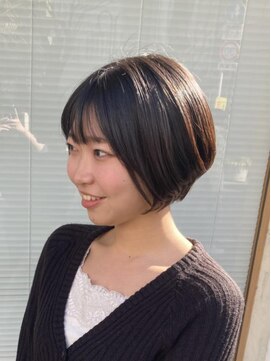 ネオリーブウリ 二子玉川店(Neolive uri) イメチェンホワイトブロンド外ハネボブ美髪ワイドバング