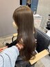 4回目まで◎【髪質改善×艶カラー】毛髪強化カラー+極上ツヤツヤTR