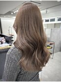 【ブリーチなしダブルカラー】ミルクティーグレージュ