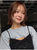 ブリーチなしダブルカラー レイヤーカット ショートボブ 20代
