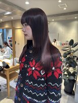ゼストプラス(ZEST plus)&nbsp;光に透けるカシスブラウンヘア