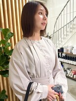 アトレ 福岡大名店(attrait)&nbsp;透明感のあるブラウンボブ×毛先ケアで叶う艶髪