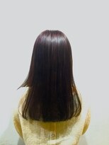 フラーク(FLARK) うる艶パープルピンク重めロング