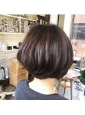 【リアルお客様スタイル】美シルエットショートボブ