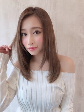 ヘアー アンド ビューティー ザ エフ 西尾店(Hair Beauty the F) 【the F】柔らかピンクベージュ♪