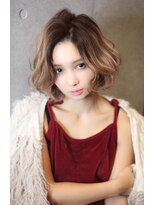 クーエフー(coo et fuu)&nbsp;20代30代前下がりボブのグラデーションカラー　外国人風ウェーブ