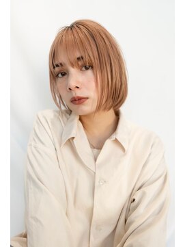 オースティン 門前仲町(AUSTIN) 大人かわいい前髪セシルカットココアブラウンフリンジウェーブ