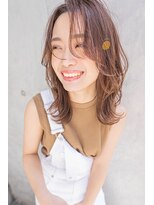 サングース(Sungoose)&nbsp;韓国風ミディ＃マロンベージュAラインボブ