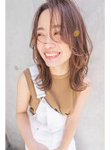 韓国風ミディ#マロンベージュAラインボブ