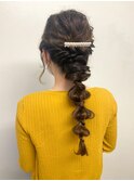 編み下ろしヘアアレンジ♪