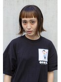 ワイドバングとボブ