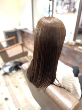 美容室ふくろう 全体カラー+髪質改善トリートメント