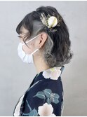 ヘアセット_チェリーブラウンフェミニンロング_ba411081