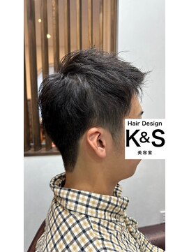 ケーアンドエス 大垣店(K&S) アップバングスタイル