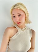 【BUZZbee四ッ井】外ハネボブ×プラチナブロンド