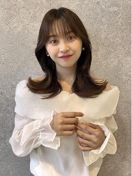 アース 三軒茶屋店(HAIR&MAKE EARTH) 三軒茶屋_レディース_くびれ巻き_韓国巻き_ブラウン_エギョモリ