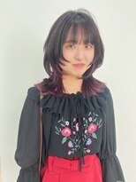 ギグスダブル 栄久屋大通店(gigs double)&nbsp;ミディアムウルフ/テールカラー/ピンク