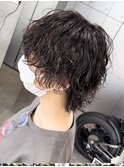 マッシュウルフ波巻きスパイラルパーマツイストスパイラルパーマ