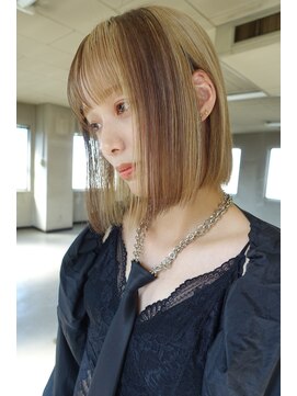 ランプヘアー(LAMP hair) beige×brown