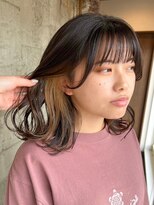 ミルヘアデザイン(mil hair design)&nbsp;インナーカラーケアブリーチイヤリングカラーハイライトレイヤー