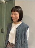 顎下2センチの大人かわいいボブ