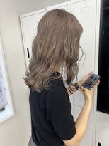 ペレ 栄店(PELE) デザインカラー/レイヤーカット/ウェットヘア/オリーブベージュ