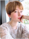 say.表参道マッシュショートショートカットハイトーンカラー青山