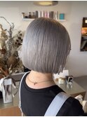 シルバーグレー×ミニボブ
