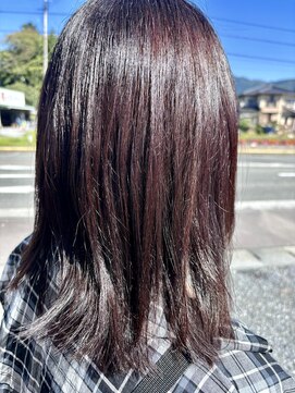 ピックアップ(Pick UP) オーガニックカラー　ローズブラウン　ミディアムヘア