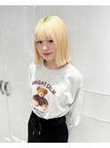 抜きっぱなしブロンドヘア