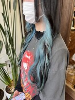 アン ブリーチ(UN BLEACH)&nbsp;【インナーカラー】ペールブルー♪