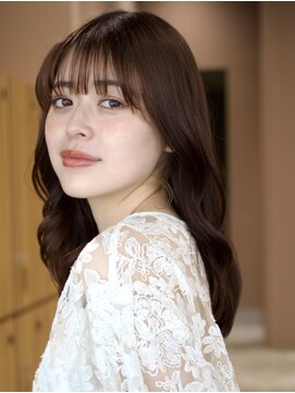 ガーデンヨコハマエスト(GARDEN YOKOHAMA est) デジタルパーマ ミディアム ベージュ 内巻き 似合わせカット