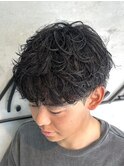 高知/シャドウパーマ風/刈り上げマッシュ/ツーブロック