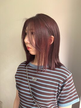 サンク 原宿 表参道(cinq) 切りっぱなしボブ長めボブナチュラルボブ結べるボブ前下がりボブ