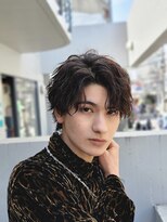 フィフス 大分(fifth)&nbsp;大分メンズセンターパート縦落ち緩めツイストスパイラルパーマ