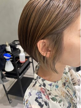 ピカイチ(pikaichi)の写真/[水素カラー]でダメージを最小限に抑え、理想のカラーと髪質改善を同時に叶える♪白髪ぼかし＆うるおいUP◎