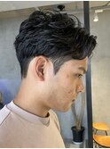 調布メンズパーマフェザーパーマシャドウパーマセンターパート