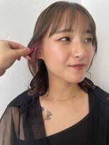 ザザアオヤマ(ZA/ZA AOYAMA)&nbsp;ちらっとインナーカラー＋くびれボブ