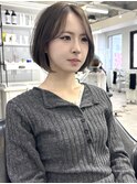 韓国風ボブ　ワンカールボブ　博多美容室