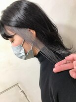 ランプ ヘアー(lamp hair) 【lamp斉藤】イヤリングカラー×ホワイトシルバー