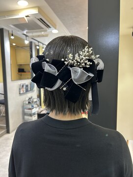 ハブ(hub) 【天神今泉】卒業式ヘアセット