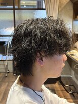 メンズココ 日本橋店(MENS COCO)&nbsp;強めシャドウパーマ センターパート