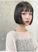 ◎タッセルカットサイドバングタンバルモリ韓国ボブ
