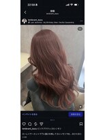 レンブラントヘアー(Lembrant HAIR) 【郡山/富田市/レイヤー】チェリーピンク×韓国風レイヤー