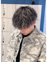 アース 会津若松店(HAIR&MAKE EARTH)&nbsp;メンズハイライト×ツイストパーマ