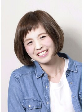 ヘアーサロン グラブ(hair Salon grab) 短めバングのナチュラルボブ