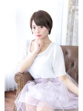 ヘアーワーク ナッツ(hair work NATZ)&nbsp;ショートボブ。