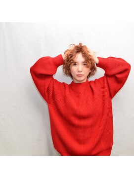 レイジーアワーズ(Lazy Hours) 外国人風コーラルマッシュのカーリーヘア[天王寺/阿倍野][20代]