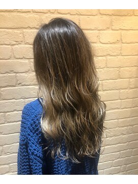 ヘアーラウンジ プレ(Hair Lounge Ple) ハイライトグラデーション×アッシュベージュ